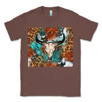 Chestnut Western with bull skull Classic Tee - NancyCooperArtShop