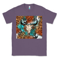 Lavender Western with bull skull Classic Tee - NancyCooperArtShop