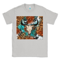 Moon Dust Western with bull skull Classic Tee - NancyCooperArtShop