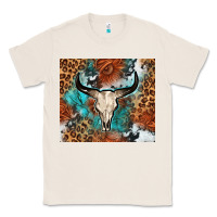 Natural Western with bull skull Classic Tee - NancyCooperArtShop