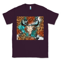 Plum Western with bull skull Classic Tee - NancyCooperArtShop