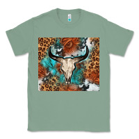 Sage Western with bull skull Classic Tee - NancyCooperArtShop