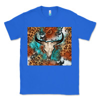 True Royal Western with bull skull Classic Tee - NancyCooperArtShop