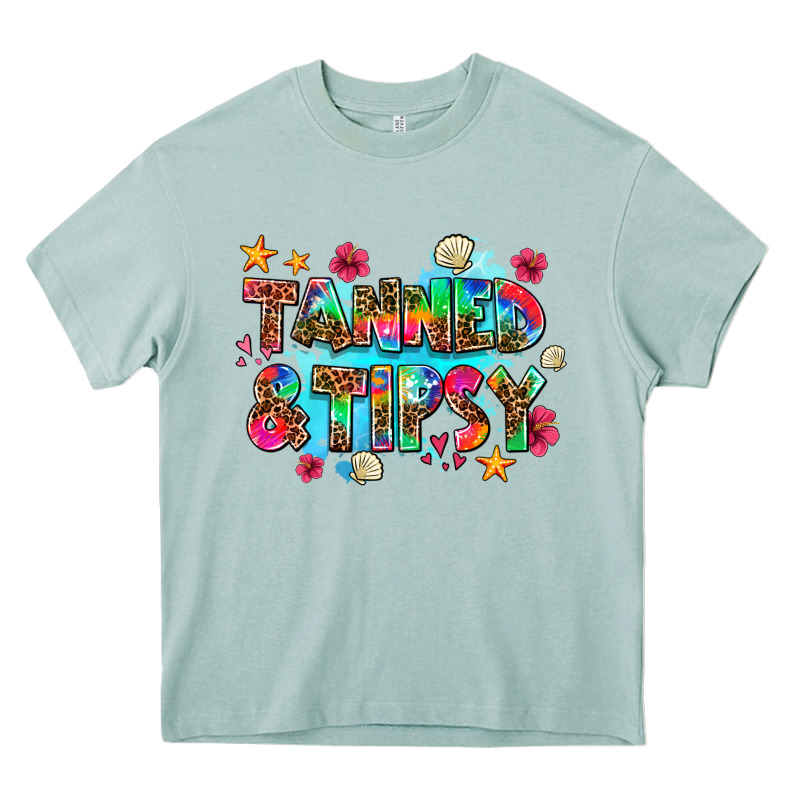 Tanned And Tipsy Heavy Core Tee by AdoDesignShop | Teevron