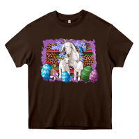 Chocolate Brown goat family eggs flowers leopard serape glitter Heavy Core Tee - Artiststas