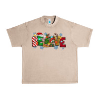 French Oak Christmas Believe Urban Heavy Tee - MaliasSmallBusiness
