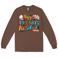 Chestnut happy 100 days of school Long Sleeve Tee - Artiststas
