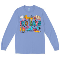 Colony Blue happy 100 days of school Long Sleeve Tee - Artiststas
