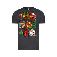 Vintage Black ho ho ho with Vintage Tee - MaliasSmallBusiness