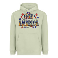 Matcha 4 july god bless america western Heavyweight Hoodie - CowCowDesign