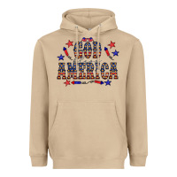 Mushroom 4 july god bless america western Heavyweight Hoodie - CowCowDesign