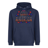 Navy 4 july god bless america western Heavyweight Hoodie - CowCowDesign