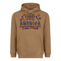 Toasted Coconut 4 july god bless america western Heavyweight Hoodie - CowCowDesign