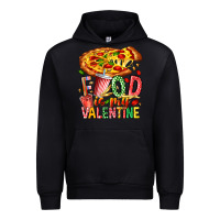 Black Food Is My Valentine Urban Hoodie - CowhideDigitalArt