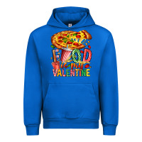 Cobalt Food Is My Valentine Urban Hoodie - CowhideDigitalArt