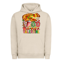 Pigment French Oak Food Is My Valentine Urban Hoodie - CowhideDigitalArt