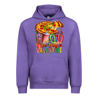 Tulip Food Is My Valentine Urban Hoodie - CowhideDigitalArt