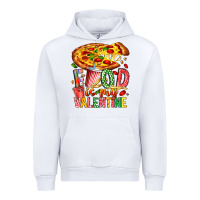 White Food Is My Valentine Urban Hoodie - CowhideDigitalArt