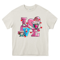 Cream love and gnomes Heavy Core Tee - AdoDesignShop