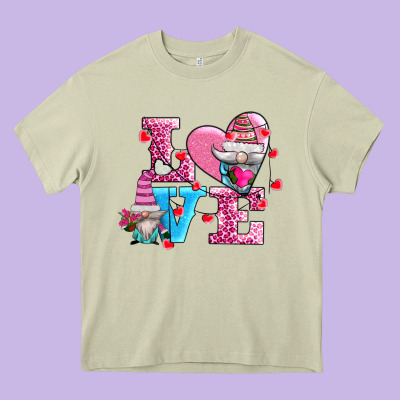 Love And Gnomes Heavy Core Tee Designed By Adodesignshop