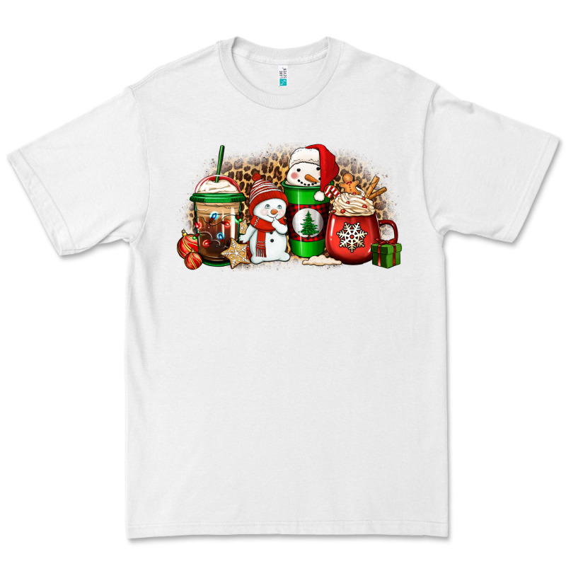 Christmas Snow Coffee Cups Premium Tee by Jasminsmagicworld | Teevron