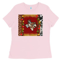 Bubblegum Pink texas christmas tumbler Ladies Tee - AdoDesignShop