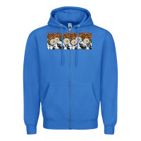 True Royal cowhide leopard daisies Zipper Hoodie - TumblerDesignByShophia