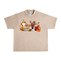 French Oak Fall Gnome Coffee Cups Urban Heavy Tee - MaliasSmallBusiness