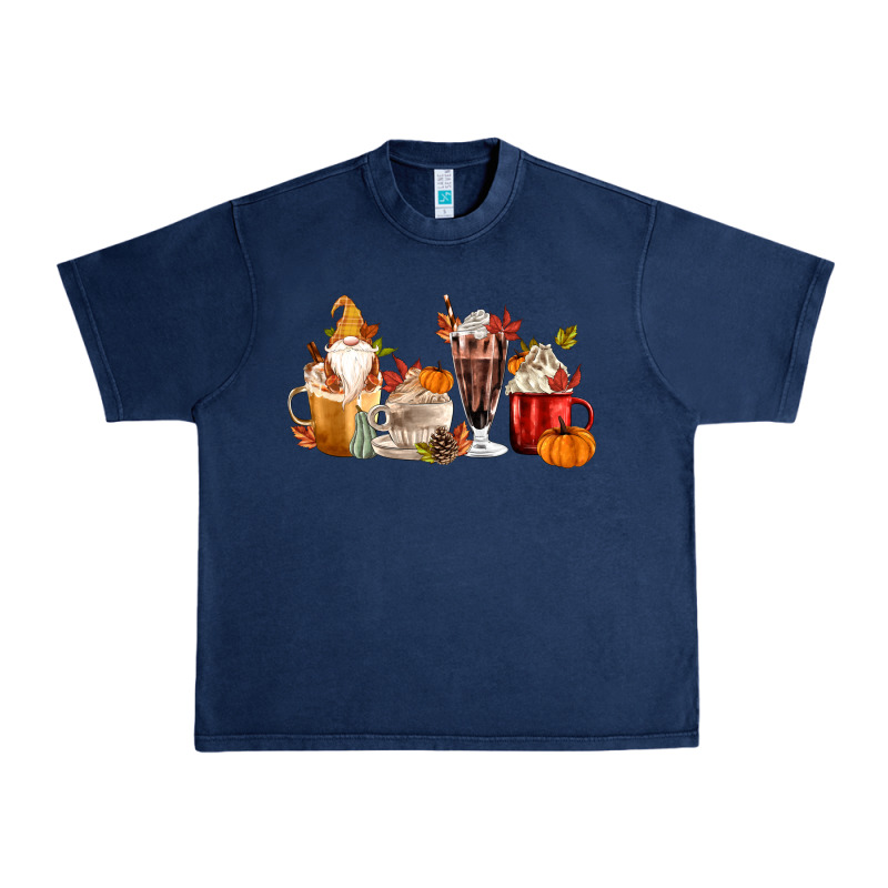 Fall Gnome Coffee Cups Urban Heavy Tee by MaliasSmallBusiness | Teevron