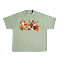 Oil Green Fall Gnome Coffee Cups Urban Heavy Tee - MaliasSmallBusiness