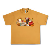 Peanut Butter Fall Gnome Coffee Cups Urban Heavy Tee - MaliasSmallBusiness