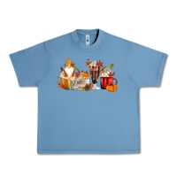 Pebble Blue Fall Gnome Coffee Cups Urban Heavy Tee - MaliasSmallBusiness