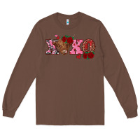 Chestnut xoxo highland cow Long Sleeve Tee - RanaPortraitStore