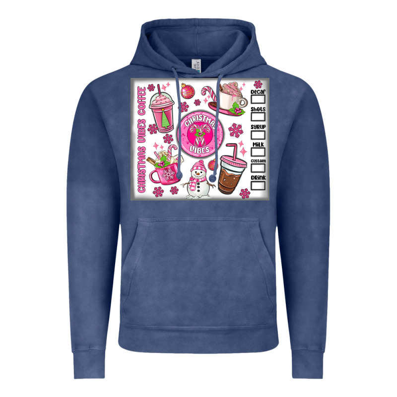 Christmas Vibes Coffee Vintage Hoodie by MaliasSmallBusiness | Teevron