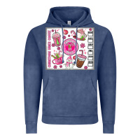 Vintage Denim christmas vibes coffee Vintage Hoodie - MaliasSmallBusiness