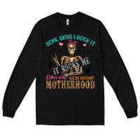 Black some days i rock it some days it rocks me either w Long Sleeve Tee - Artiststas