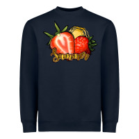 Navy Strawberry Summer Heavyweight Sweatshirt - Bettercallsaul