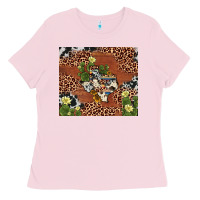Bubblegum Pink texas cactus Ladies Tee - AdoDesignShop