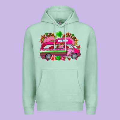 Valentine's Day Tacos Truck Mexico Premium Hoodie Designed By Howdyjamesfarm