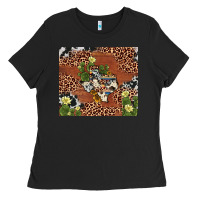 Black texas cactus Ladies Tee - AdoDesignShop