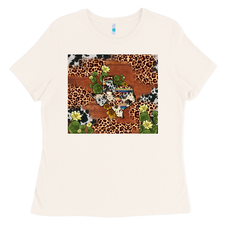 Texas Cactus Ladies Tee by AdoDesignShop | Teevron