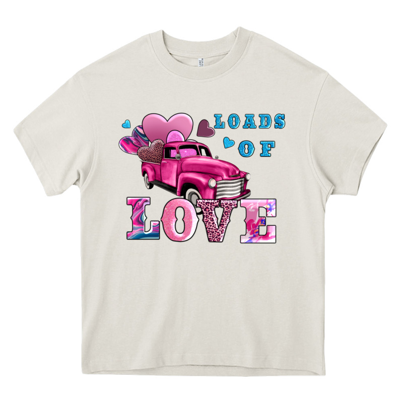 Loads Of Love Wıth Truck Heavy Core Tee by AdoDesignShop | Teevron