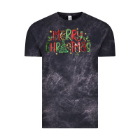Cloud Black merry christmas Vintage Tee - MaliasSmallBusiness