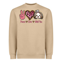Mushroom Peace Love Shih Tzu Heavyweight Sweatshirt - Bettercallsaul