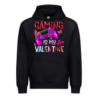 Black gaming is my valentine Urban Hoodie - CowhideDigitalArt