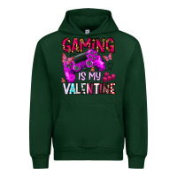Forest Green gaming is my valentine Urban Hoodie - CowhideDigitalArt