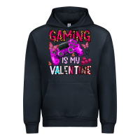 Navy gaming is my valentine Urban Hoodie - CowhideDigitalArt