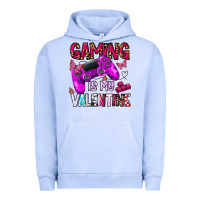 Pigment Grape Ice gaming is my valentine Urban Hoodie - CowhideDigitalArt