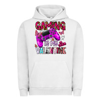 Pigment Lunar Rock gaming is my valentine Urban Hoodie - CowhideDigitalArt