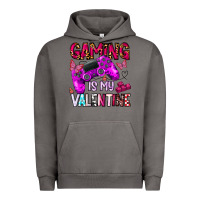 Pigment Tornado gaming is my valentine Urban Hoodie - CowhideDigitalArt